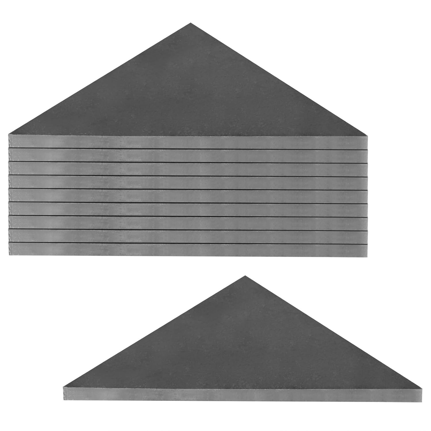 10 PCS Heavy Duty Steel Plate Gussets 3″ X 3″ X 1/4″ Weld on Triangle Gusset Bas