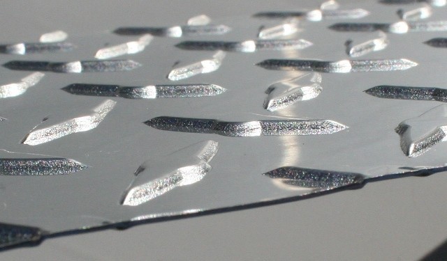 .025 Diamond Plate Sheet – 12″ x 120″ Polished Aluminum – 2 pcs