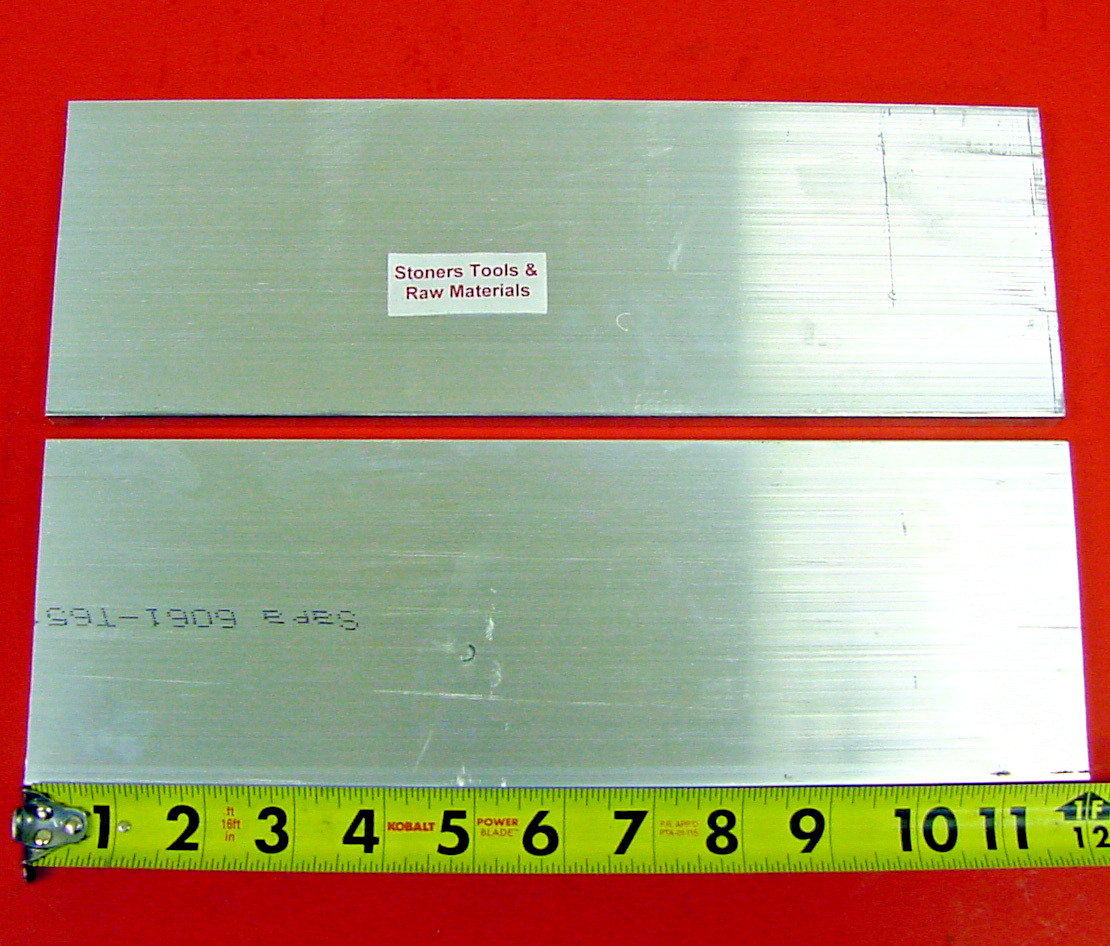 2 Pieces 1/4″ X 3-1/2″ ALUMINUM 6061 FLAT BAR 12″ long T6511 Extruded Mill Stock
