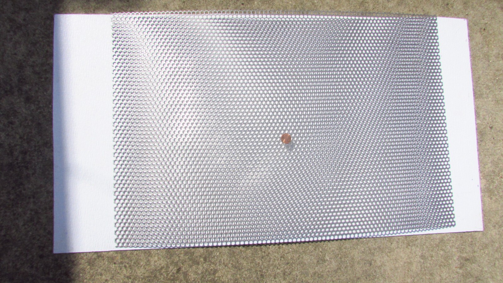 ==1/4″HOLES –20GA. –11-1/4″ X 8-1/4″ .– STAINLESS PERFORATED SHEET==