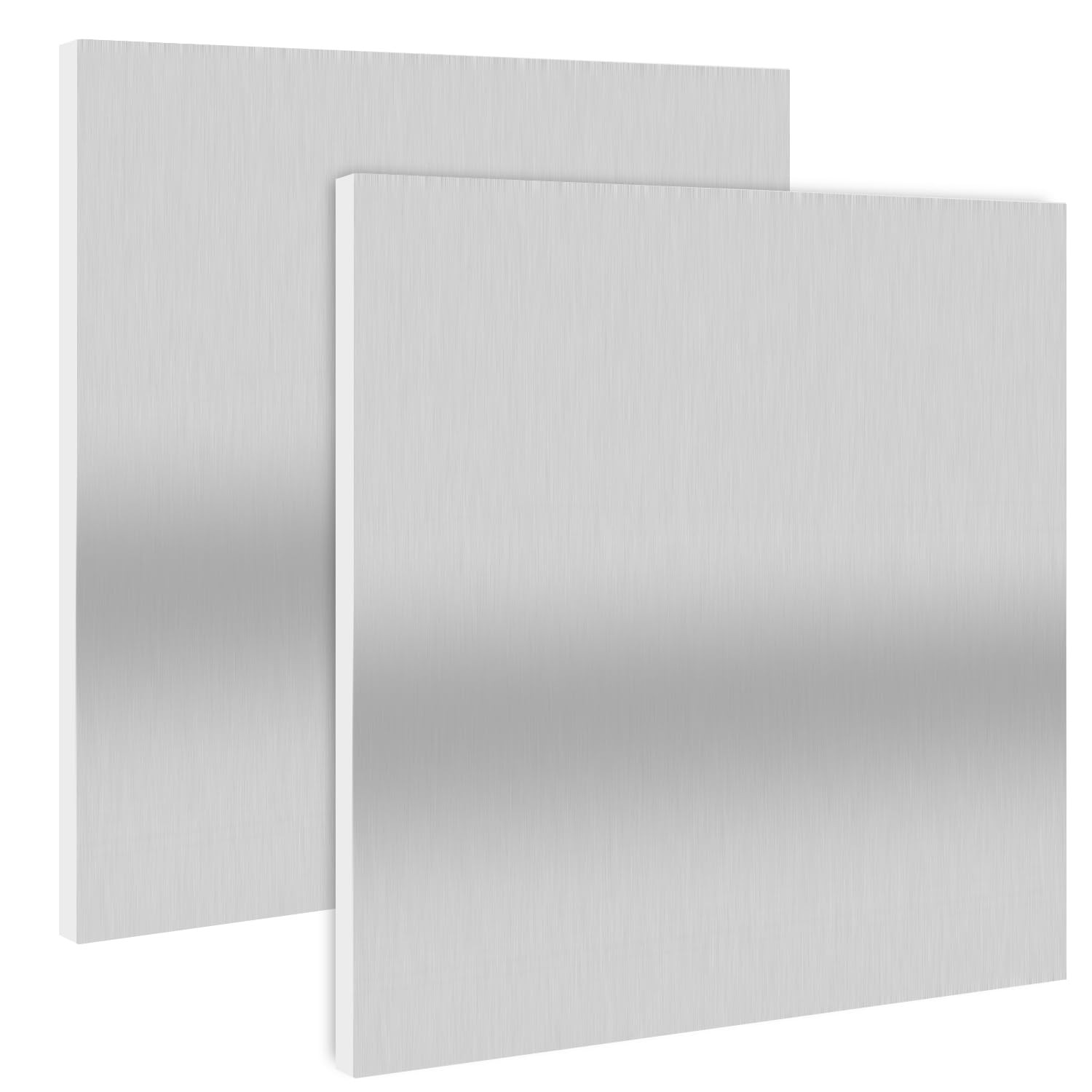 2 Pack 12×12 Inch 1/4 Inch Thick 6061 T6 Aluminium Metal Sheet Plate