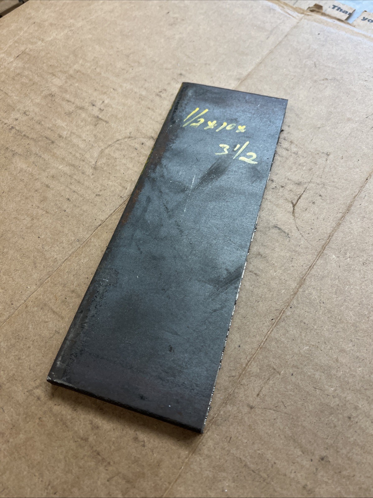 1/2 X 10 X 3 1/2 inch steel plate 10″ X 3 1/2″ Hot Roll Flat