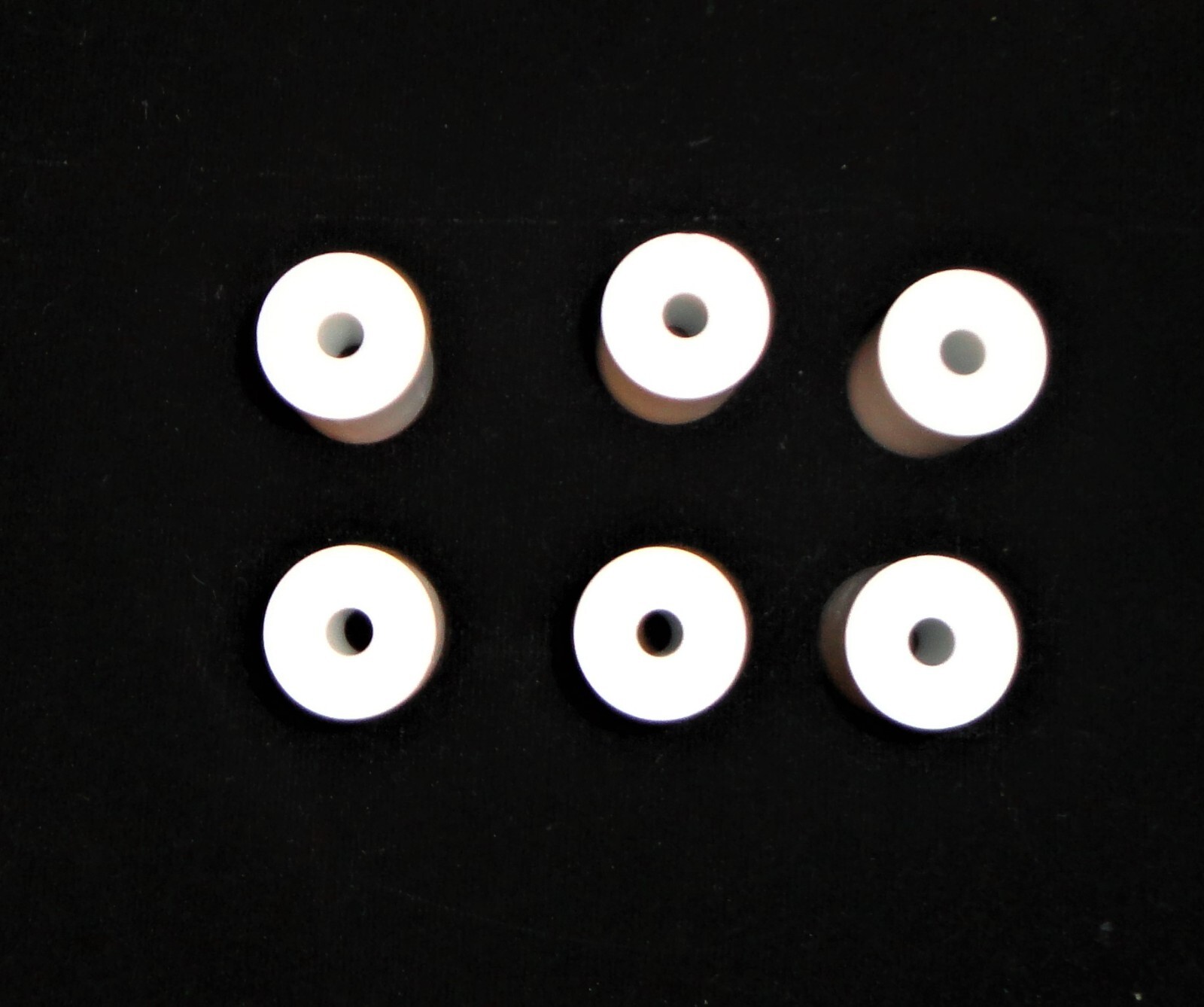 LOT OF SIX 1.070″ L x 0.750″ OD COUNTERBORED 96% ALUMINA BUSHING No.: 294