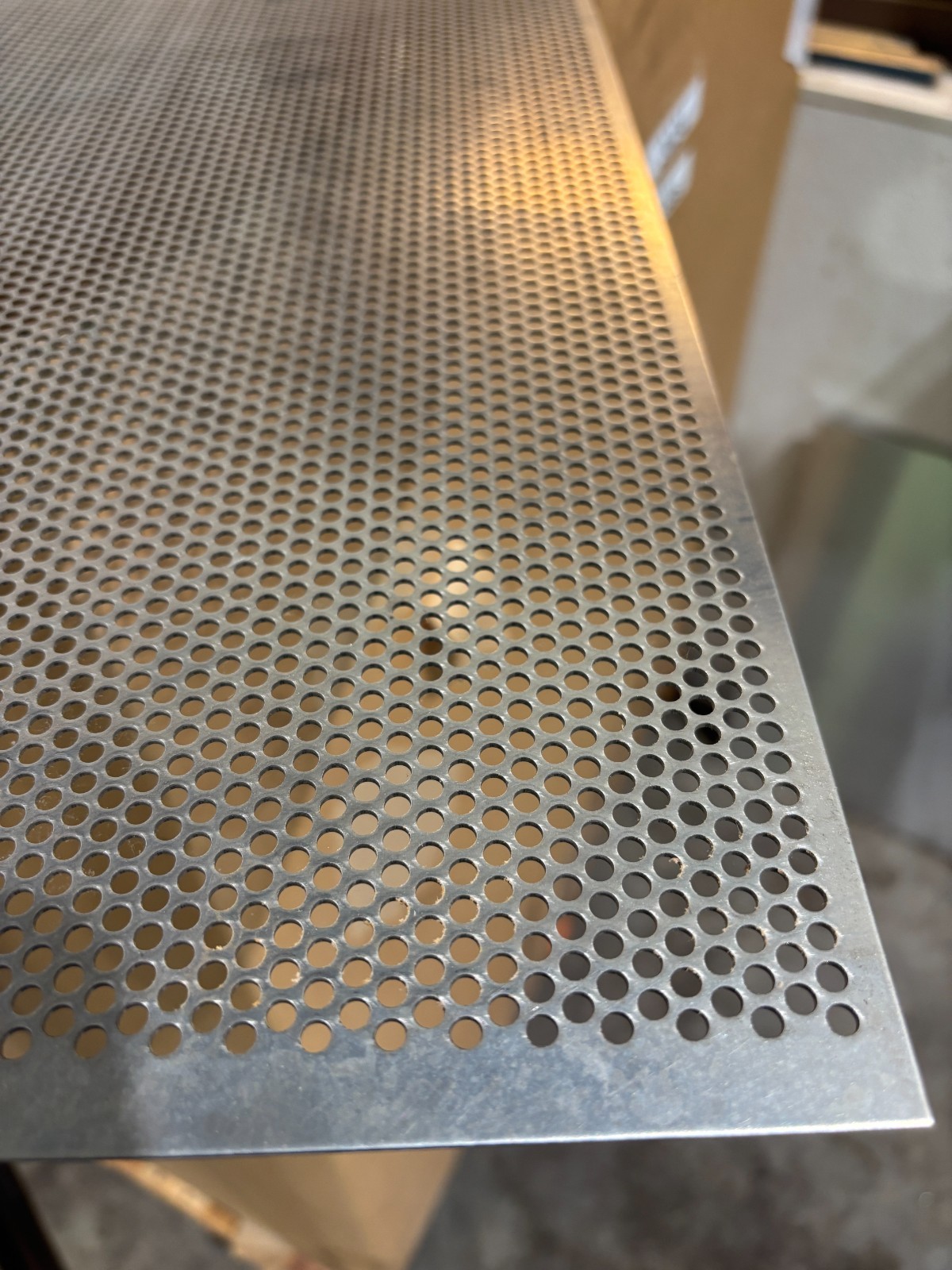C276 Hastelloy Nickel Perforated Sheet 0.050″ x 20.5″ x 26″ (5/32 H, 3/16 Ctr)