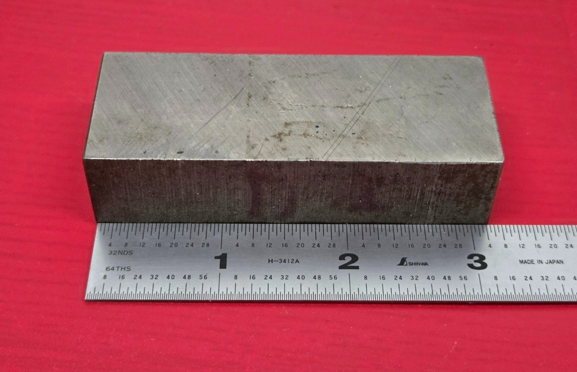D2 Tool Steel Block Billet 3.15″ L x 1.21″ W x 0.78″ Thick – 13.3 Oz.
