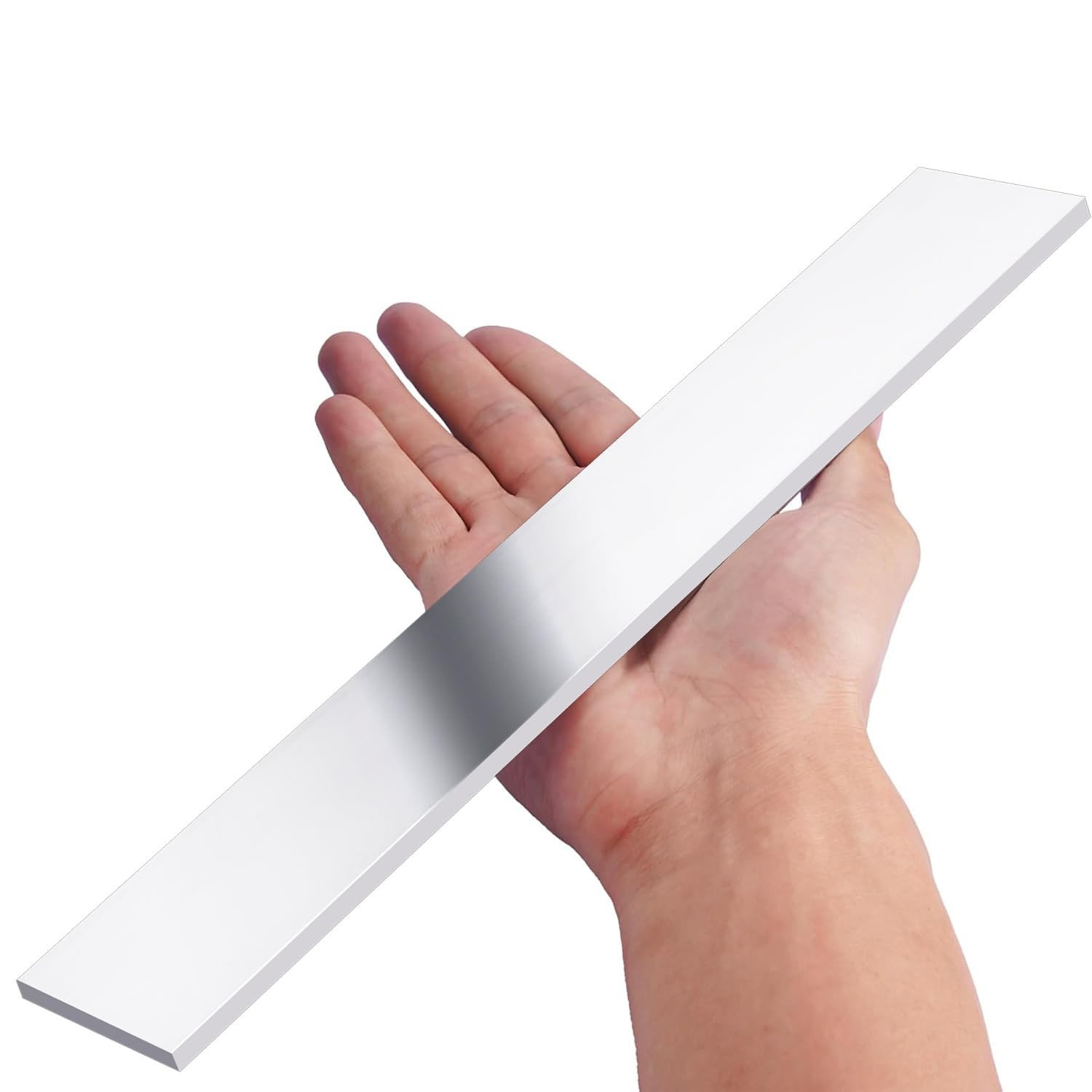 2 Pieces Square Aluminum Flat Bar, 1/4 Thickness X 3 Width X 12 Length Square Al