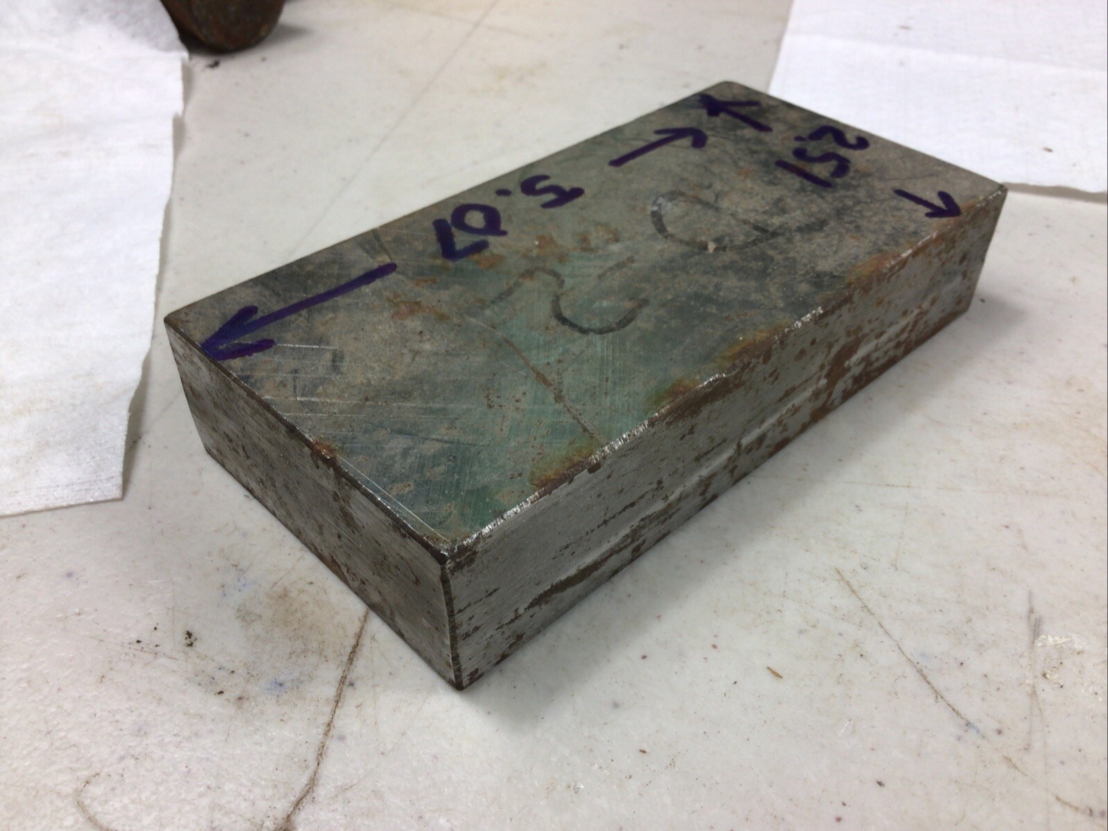 D2 Tool Steel Flat Stock, 1.03” X 2.51 X 5.07