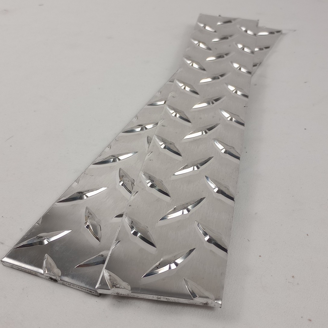 2″X12″ 1/8″ Aluminum Diamond Plate 3003 Floor Plate Tread Plate Strip (Qty: 1)