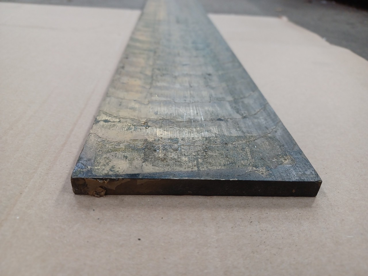 Bronze – AMPCO 18 Aluminum Bronze – .35″ x 4.07″ x 12″ Bar Stock – Qty. 1