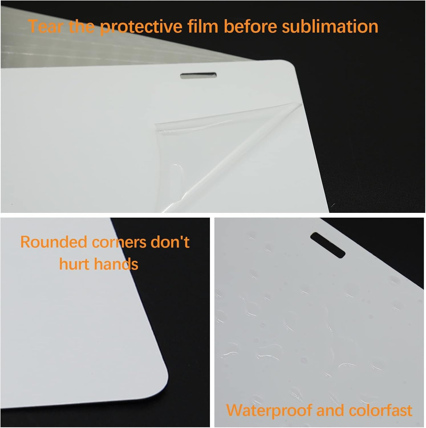 14 Pack Sublimation Plate Blanks 6″X12″ X0.65Mm Metal Aluminum Plate Tag the Sig
