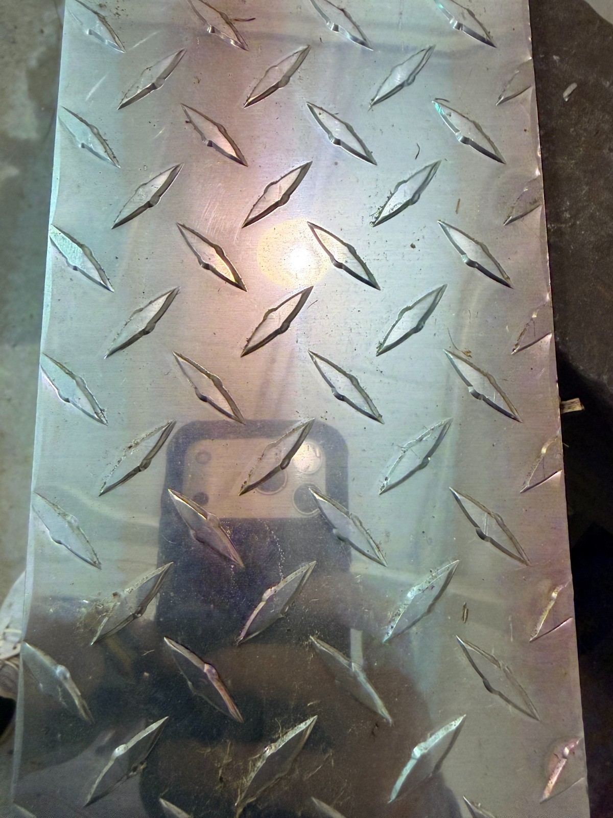 6″ x 6 ” Diamond Plate Aluminum .250″ Thick (1/4 in) – Treadplate, 3003 Alloy