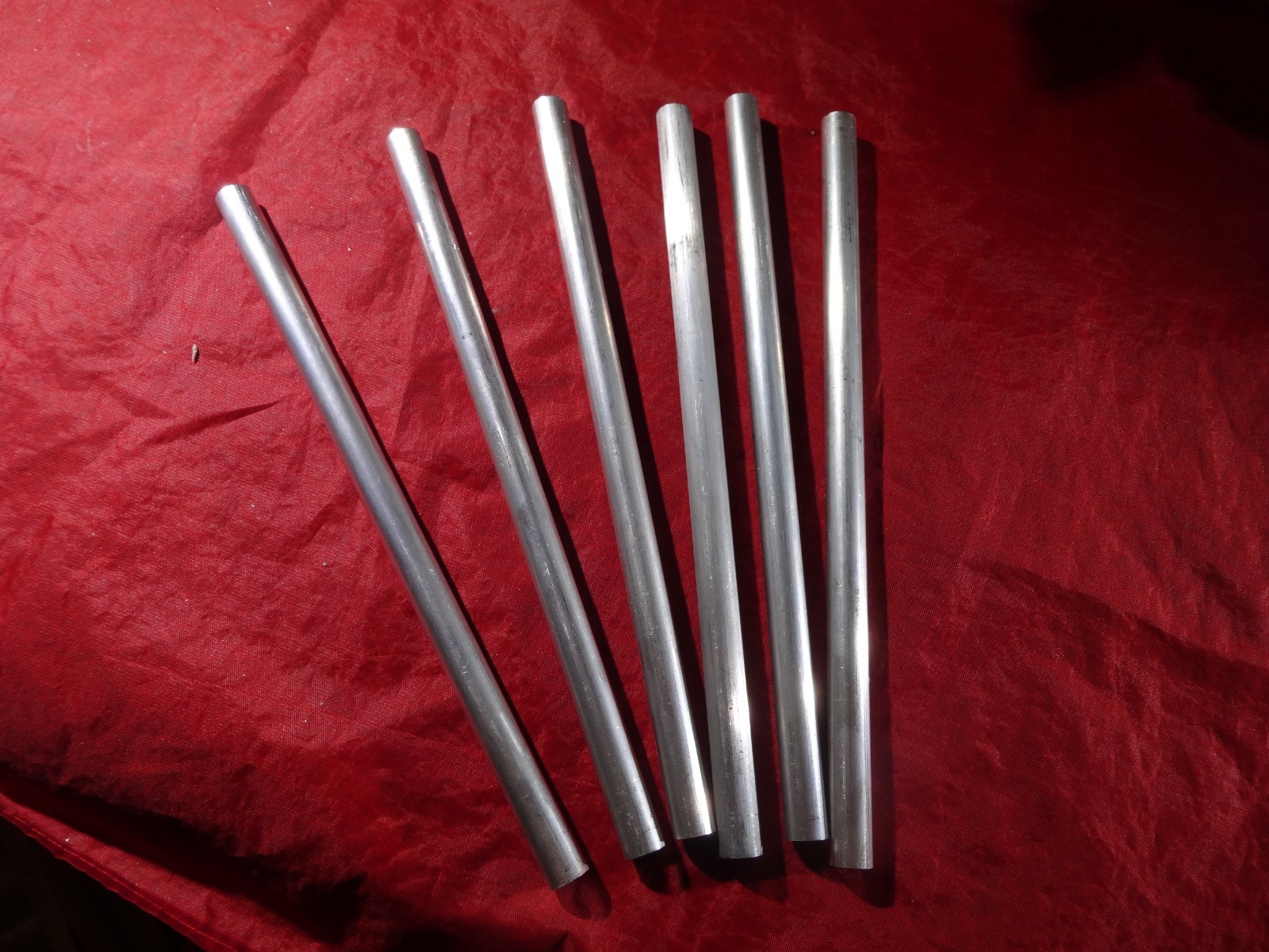 6 PIECES OF 7/16″ ALUMINUM ROD 8 5/8″ IN LENGHT