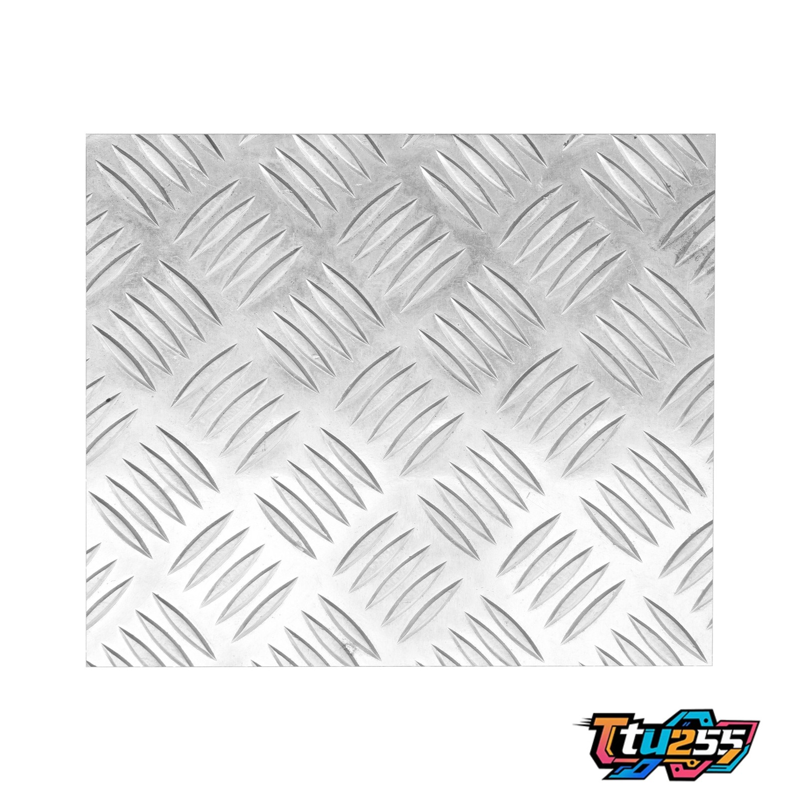 Silver Aluminum 5 Bar Tread Sheet 12×12 Inch Fit Truck RV & Trailer