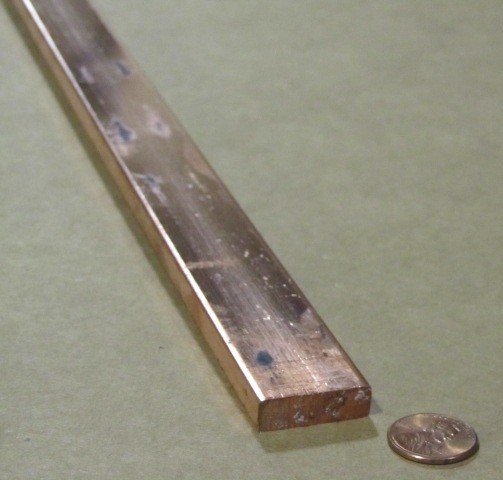 110 Copper Bar H02, 5/16″ Thick x 1.0″ Wide x 24 Inch Length