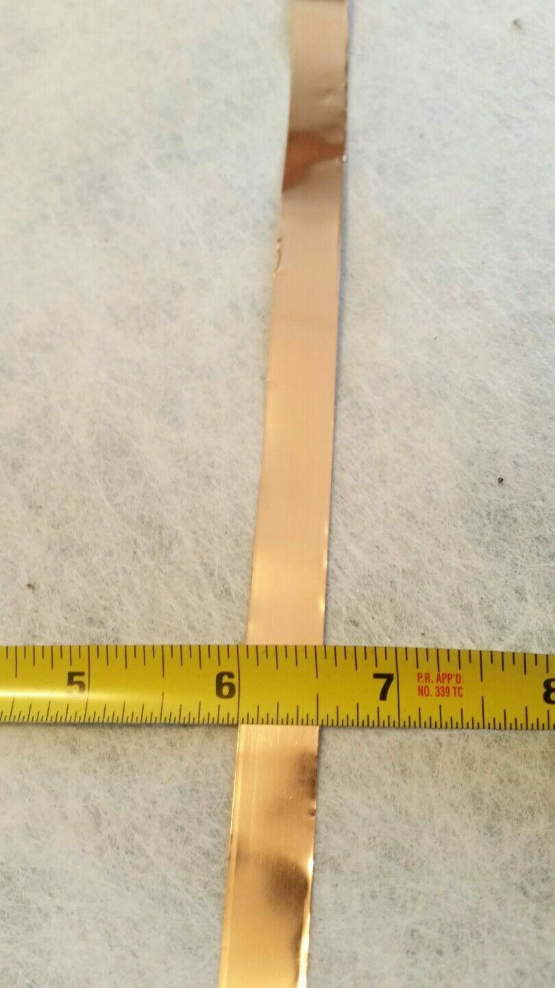 copper Shim Stock .002 Thick 6″ long 0.5″ Width, 002 0.002 VERY THIN