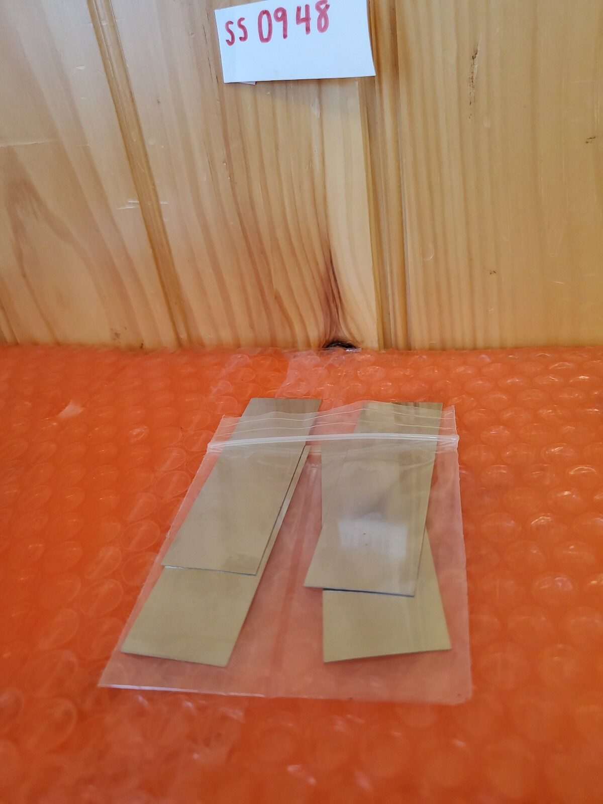 Stainless steel shim stock assortment 4 pieces 1 X 3 x 0.010 and 0.015 .010 .015