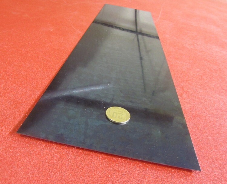 1095 Hard Blue Tempered Spring Steel Shim Stock .016″ x 6.0″ Wide x 25″ Length