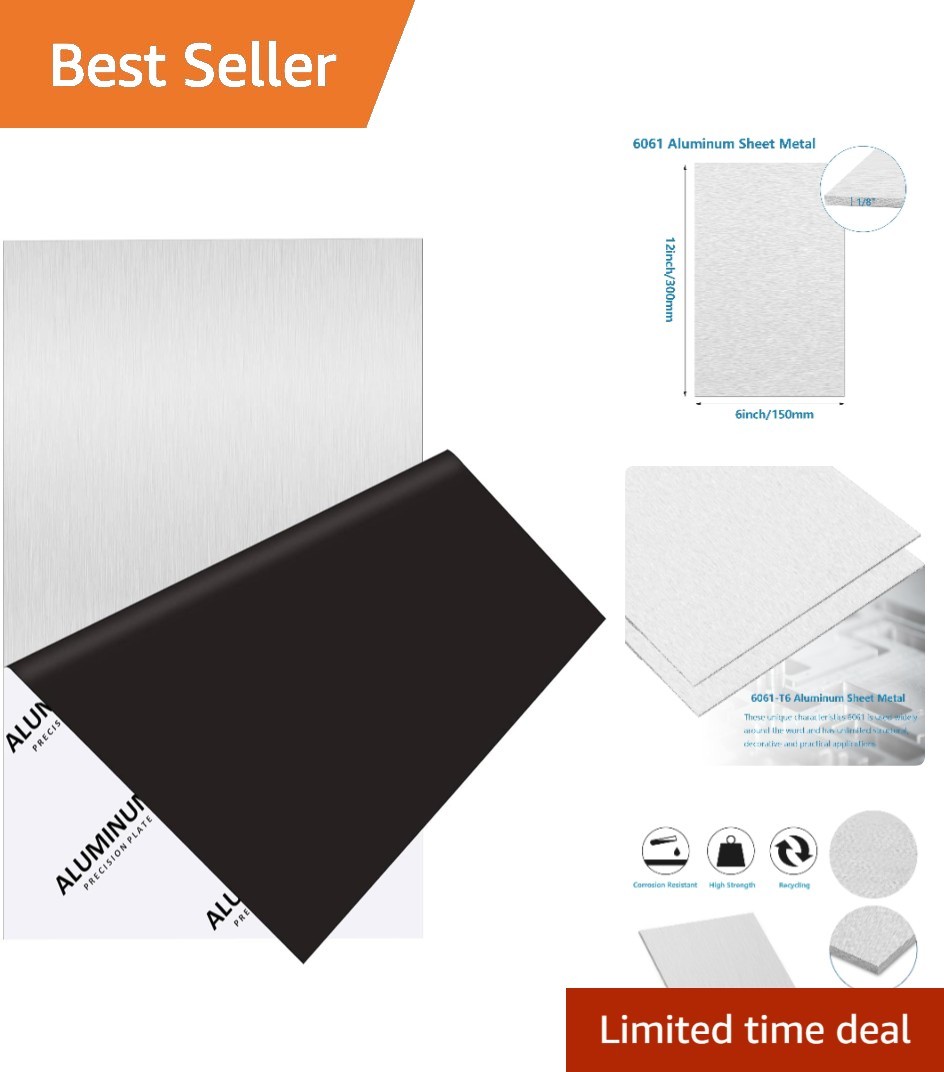 Versatile 6061 Aluminum Plate 6 x 12 Inches – Perfect for Repair & Crafting