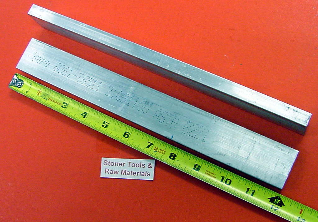 2 Pieces 1/2″ X 1-1/2″ ALUMINUM 6061 FLAT BAR 12″ long T6511 Extruded Bar Stock