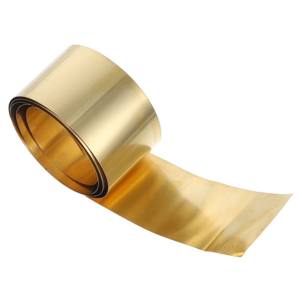 1 Pack Reusable Brass Foil Sheet Golden Metal Plate for Lab Jewelry and DIY