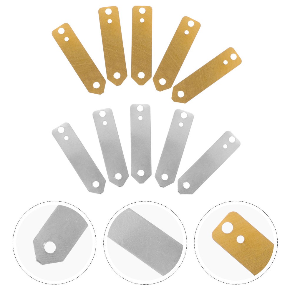 10Pcs Zinc and Copper Sheet Set for Fruit Battery Experiment Science Tools