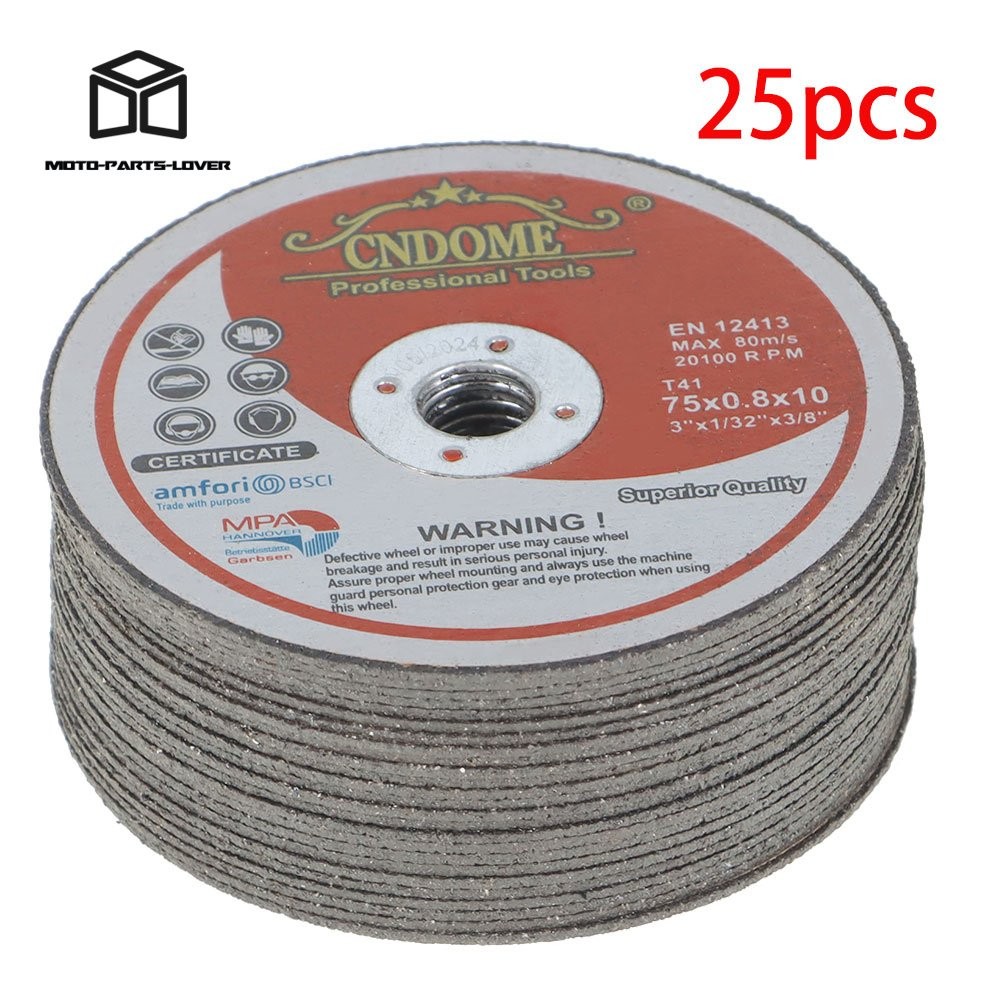 25 Pack Metal And Stainless Steel Cut Off Wheels 3″ x 1/32″ x 3/8″