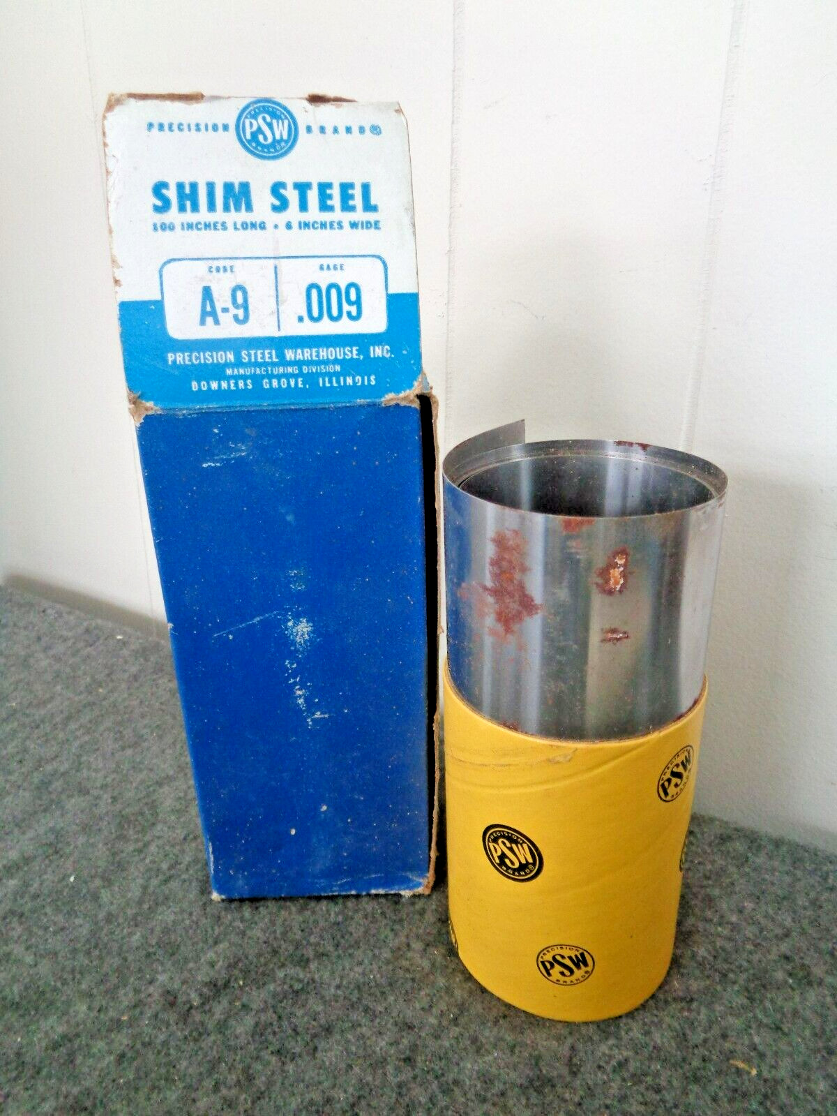 Vintage Precision Brand .009 Shim Steel 6″ Wide A-9 PSW