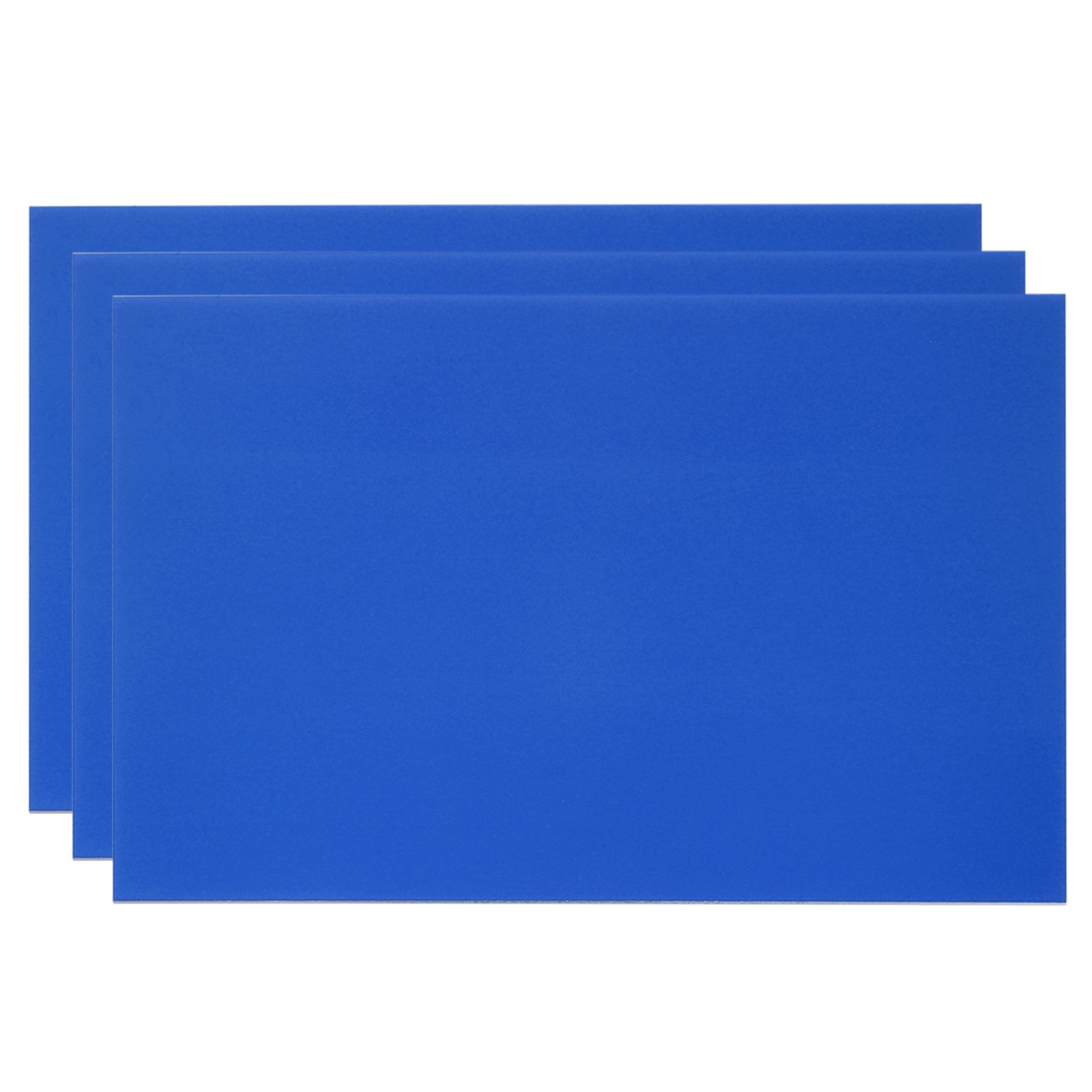 8×12 Inch Anodized Aluminum Sheet Metal, 3Pcs Laser Plates Engraving, Blue