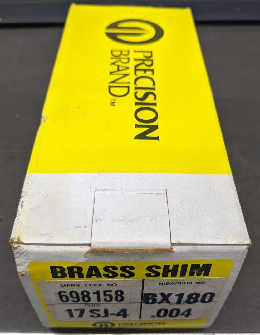 Precision Brand Brass Shim 6″ x 180″ Rolls 698158 (17SJ-4) .004 Gauge