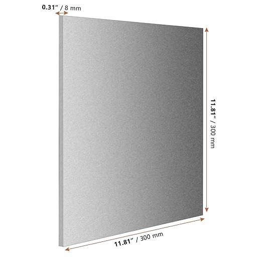 12 x 12 x 5/16 Inch Metal Aluminum Plate 8mm 6061 Aluminum Sheet Panel with P…