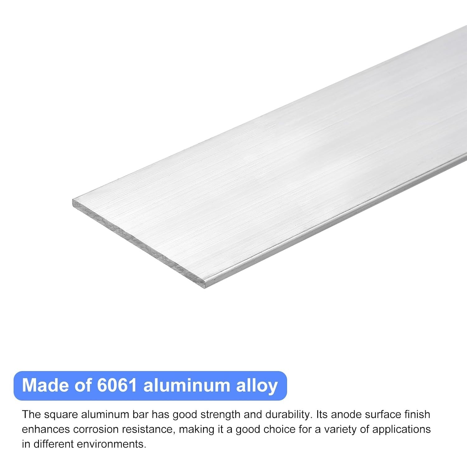 Durable Aluminum Flat Bar 3pcs, 1/8″ Thick, 4″ Wide x 12″ Long – 6061 Alloy