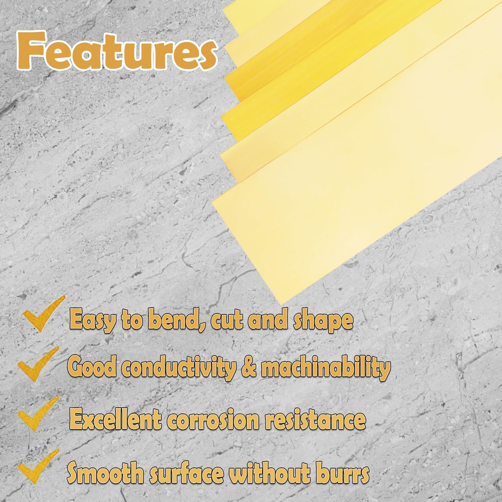 Brass Strip Brass Shim Stock Assortment 1 Width X 6 Length 0.002 0.004 0.006