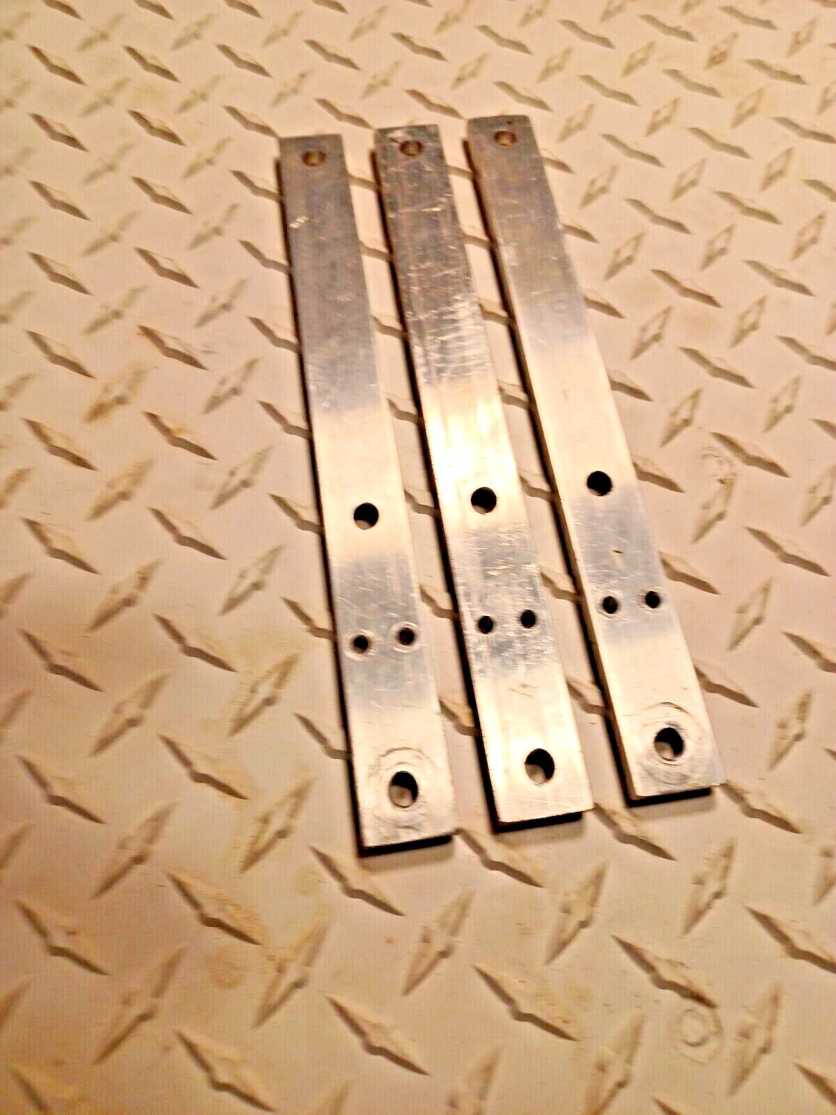 Lot of 3, 1/4″ X 1″ X10″ Aluminum Flat Bar w/ holes in all the right places