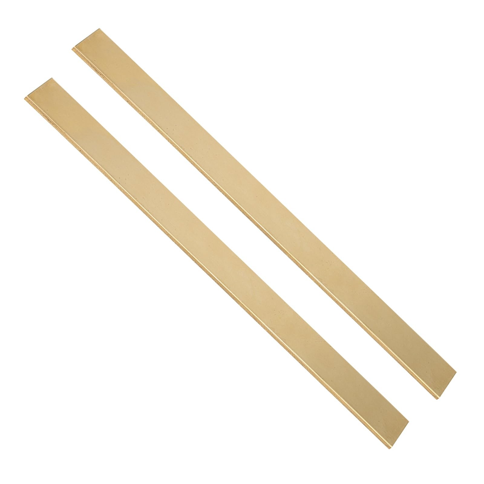 1/8x1x12 Inch Brass Flat Bar Stock Rectangular Brass Bar Solid Plate 2 PCS