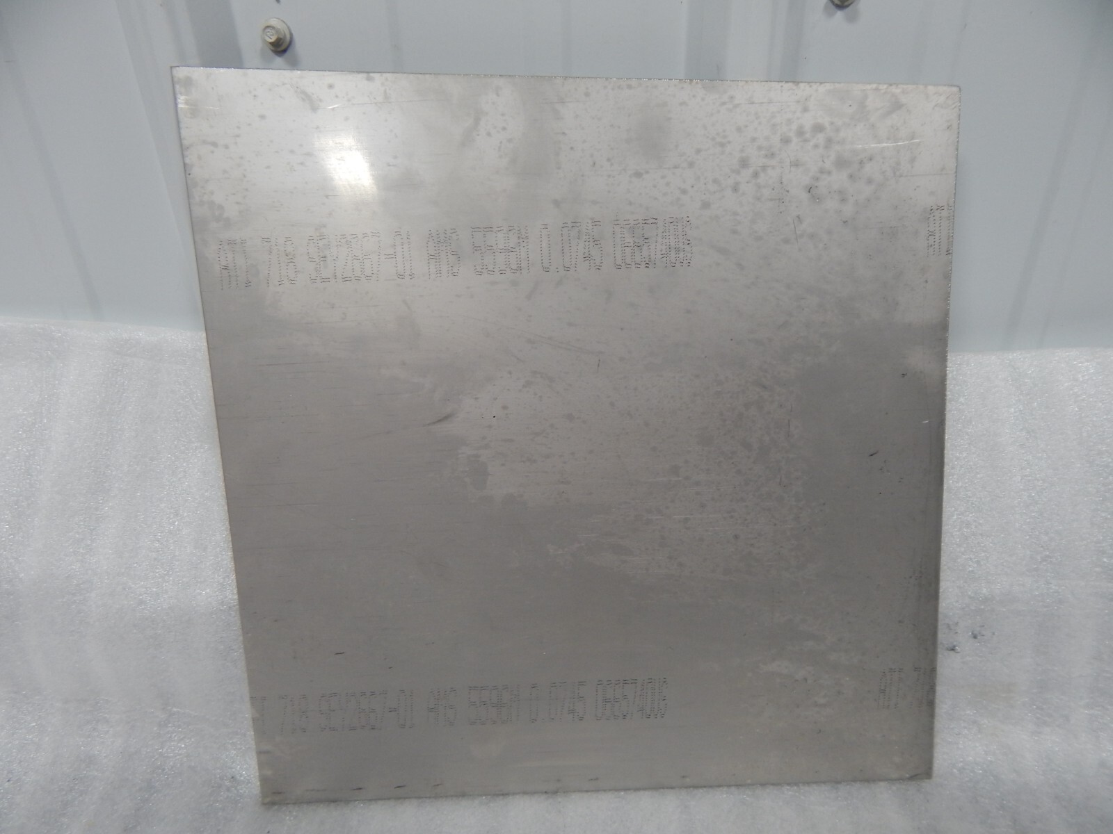 Inconel 718 High temp super alloy 11×22 sheet metal AMS 5596M plate .074