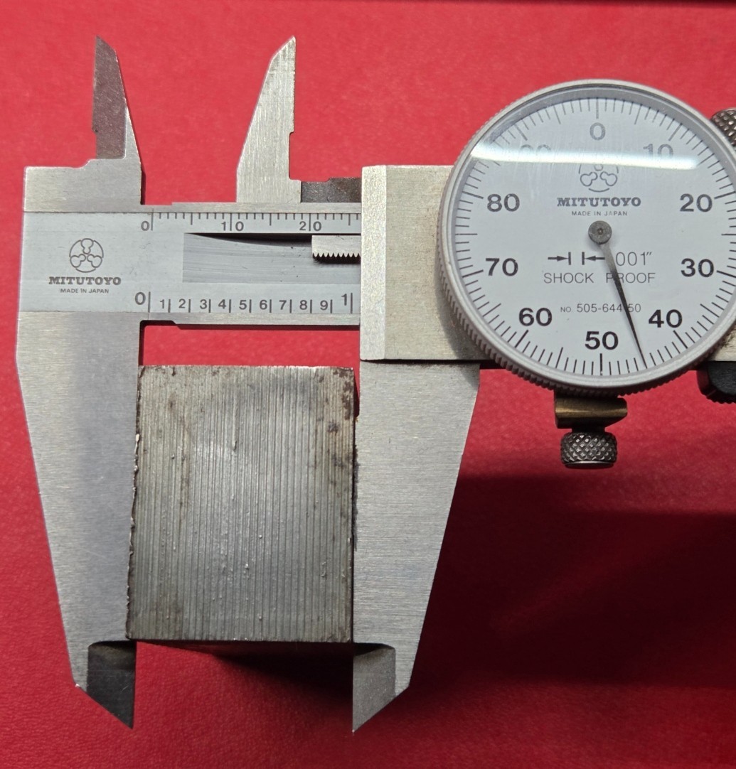 D2 Tool Steel Block Billet 2.860″ L x 1.305″ W x 1.45″ Thick, 1 Lb 1.2 Oz.