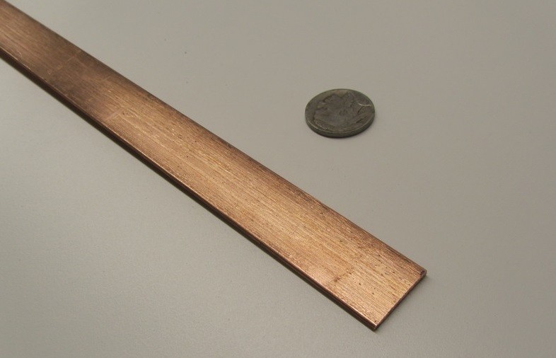 110 Copper Bar H02, 1/16″ Thick x 3/4″ Wide x 12 Inch Length