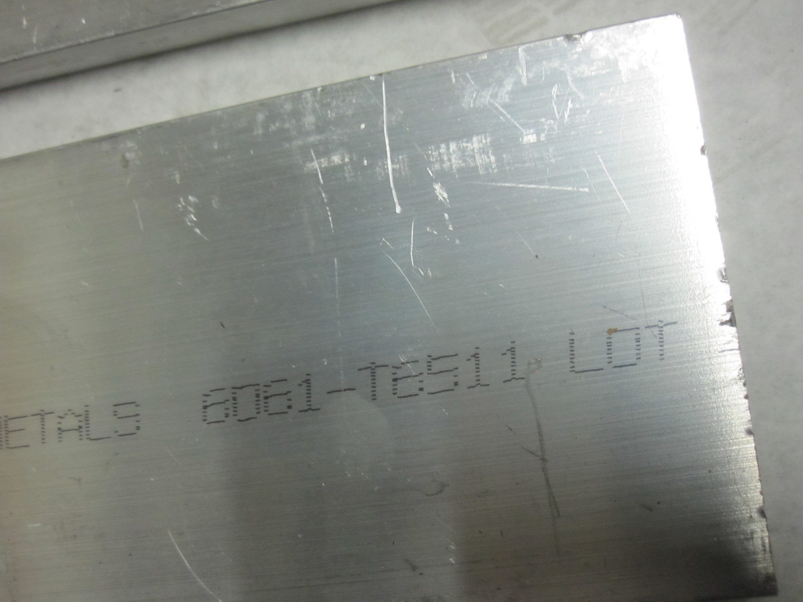 6X Aluminum 6061 T6511 Each Plate is 2lb 7oz 7-7/8” x 5” x 5/8”