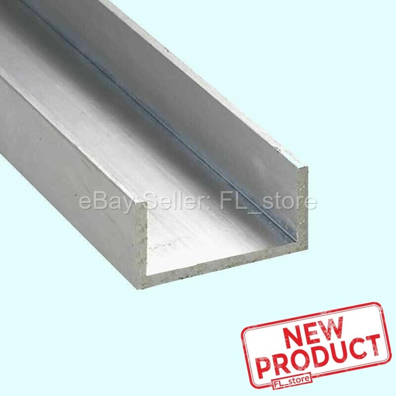 8 Feet Aluminum Channel 1/2″ Leg x 1 1/2″ Base Width x 1-1/4″ Inside x 1/8 Thick