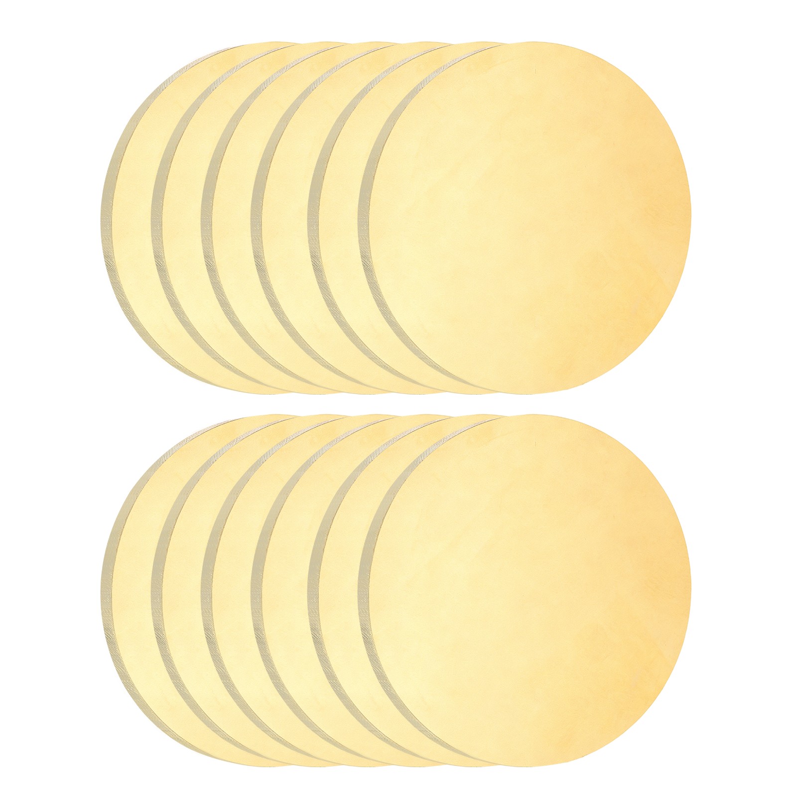 12Pcs Brass Round Plate, 0.04″(1mm) Thick 1″(25mm) Dia H65 Brass Round Sheet