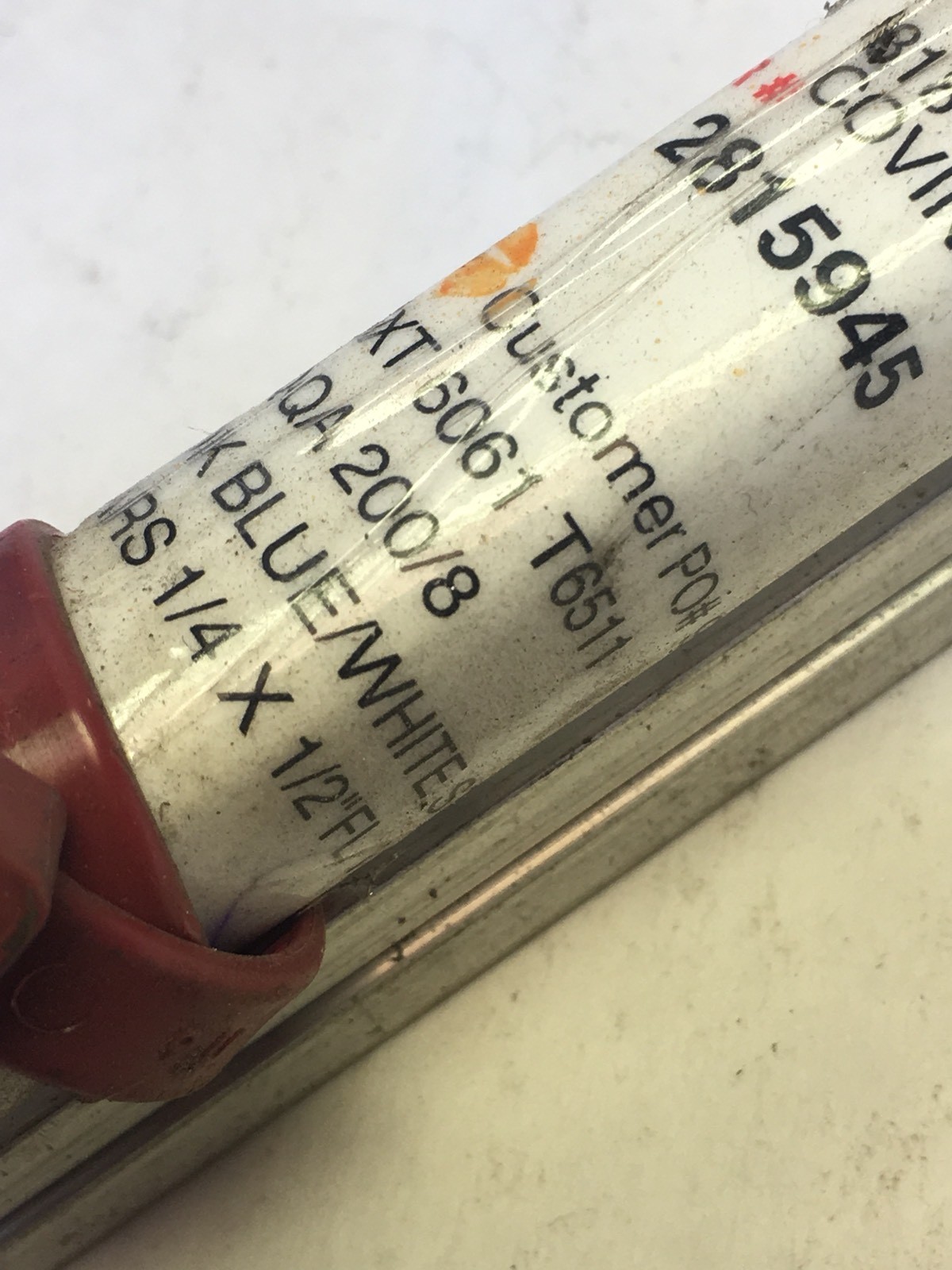 Lot Of 4 •1/4×1/2”x32.75” ALUMINUM EXT 6061-T6511 FLAT BAR Plate Mill Stock(M34)