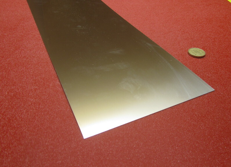 301 Stainless Steel Sheet 1/2 Hard .010″ Thick x 6.0″ Width x 50.0″ Length