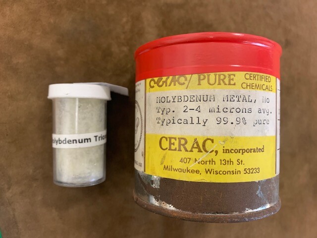 High Purity Molybdenum Lot, Mesh, Sheets, Rods , Powders, Alfa Aesar, Goodfellow