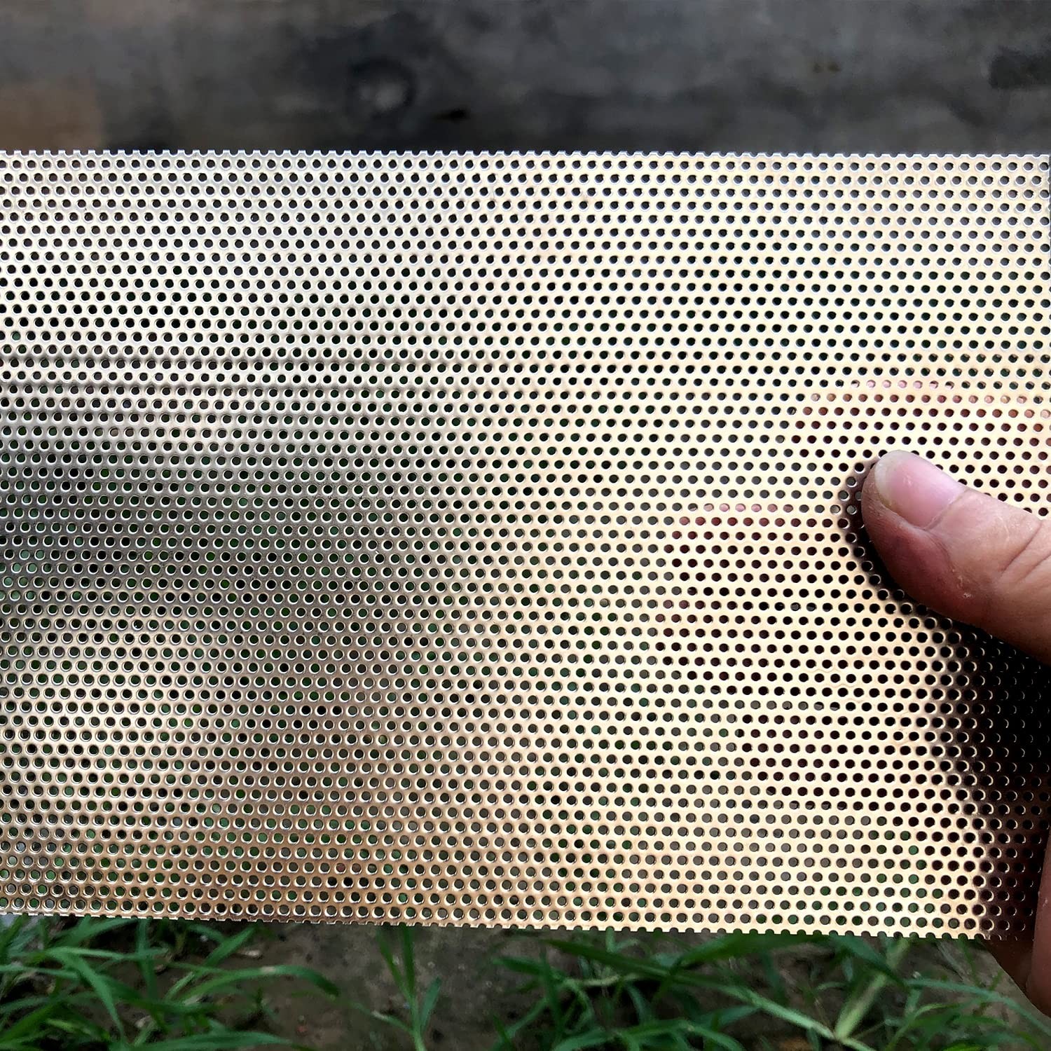 FengYoo Perforated Metal Sheets-Expanded & 11.8″x5.9″, Silver