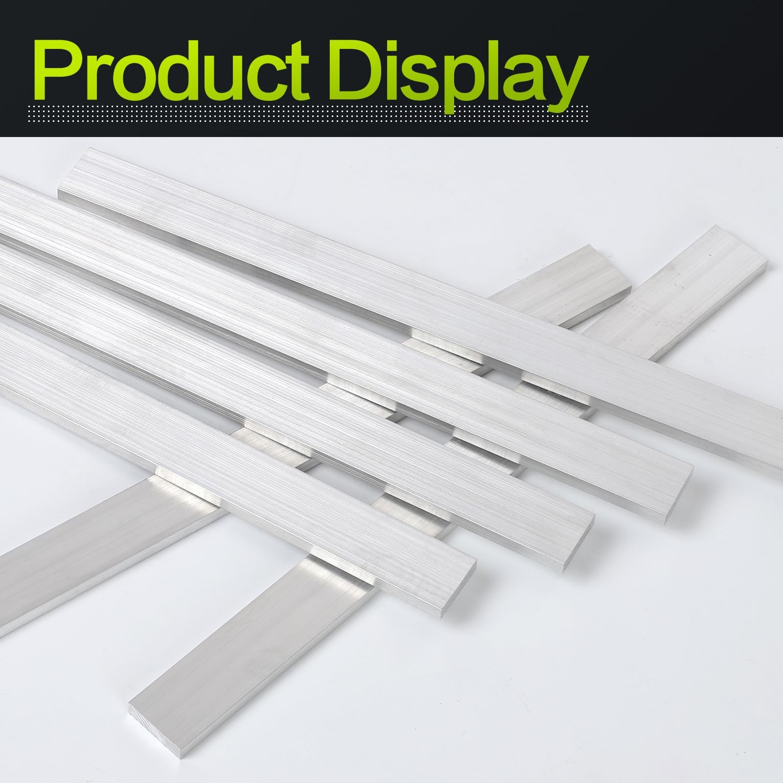 Square Aluminum Flat Bar 1/4 Thick x 1 Width x 12 Inch Length 6061 6 PCS