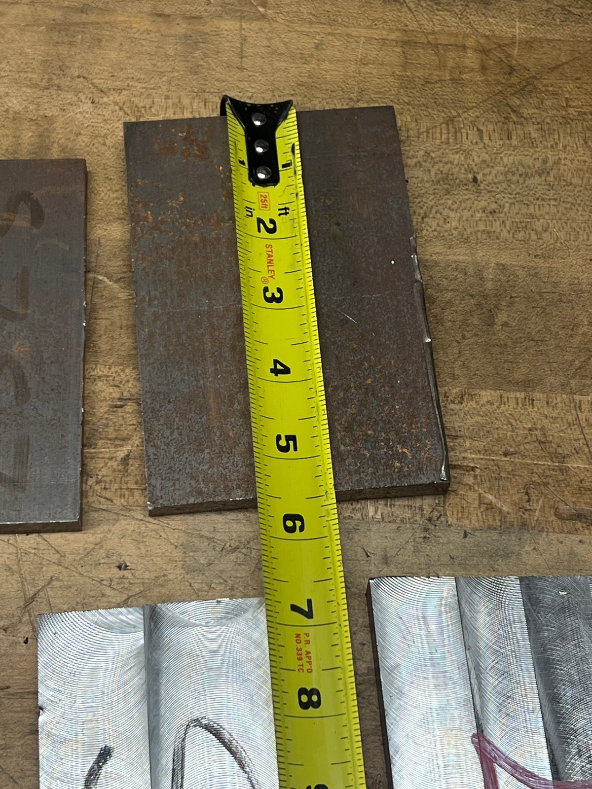 S7 Tool Steel flat bar stock lot various size cut offs 35 lbs