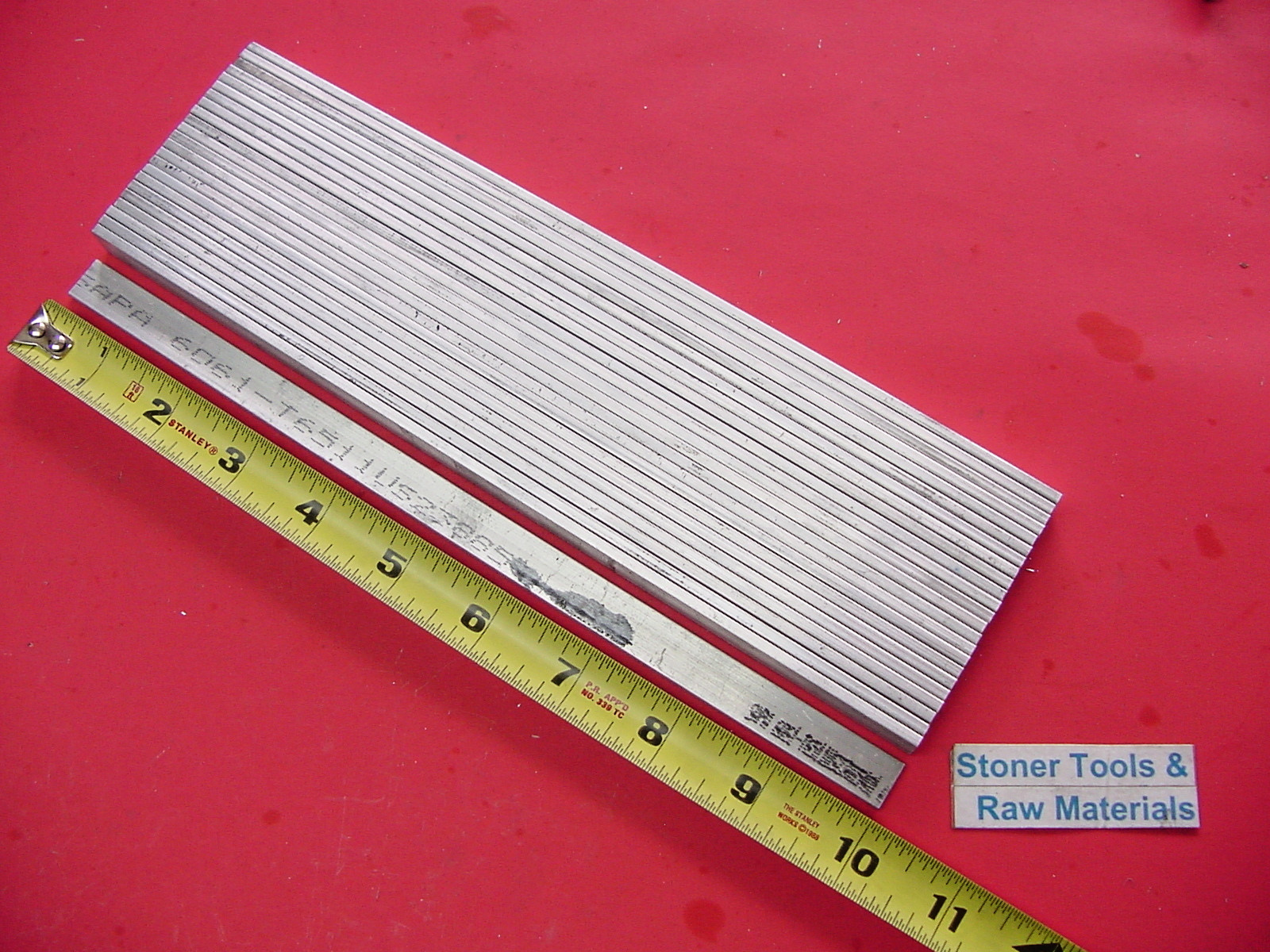 24 Pieces 1/8″ X 1/2″ ALUMINUM 6061 FLAT BAR 10″ long T6511 Extruded Mill Stock