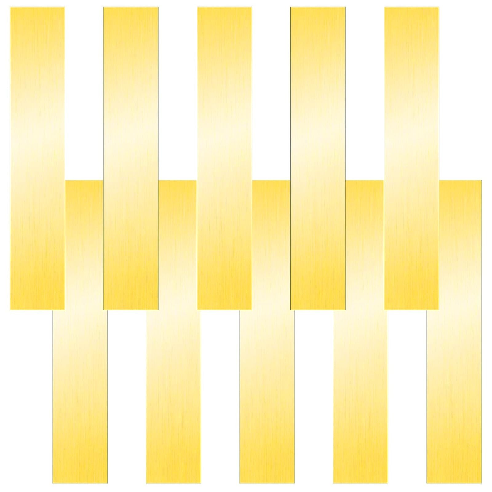 Brass Sheet, Brass Shim Stock Assortment, 6″ Length x 1″ Width Metal Shim Stock