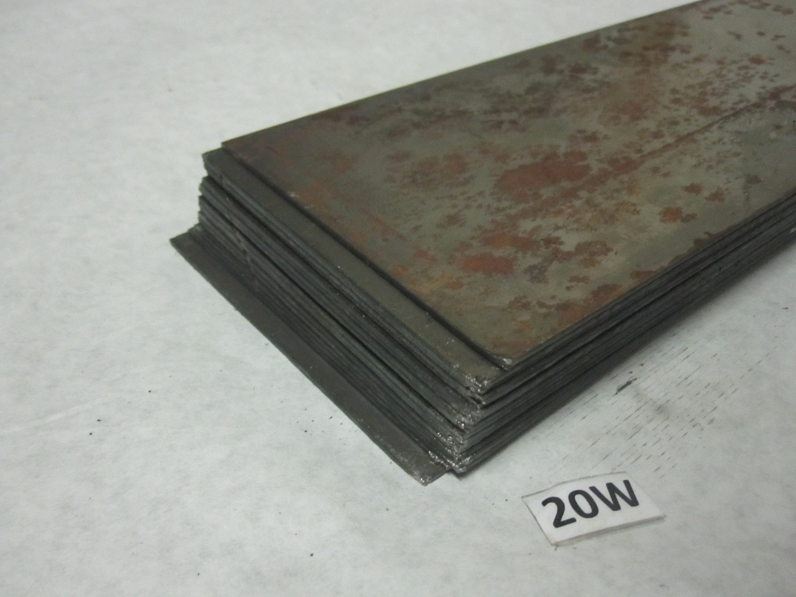 Cold Rolled Steel Sheet Metal Plates 20 Gauge 4 x 18 Flat Stock Blanks Lot of 20