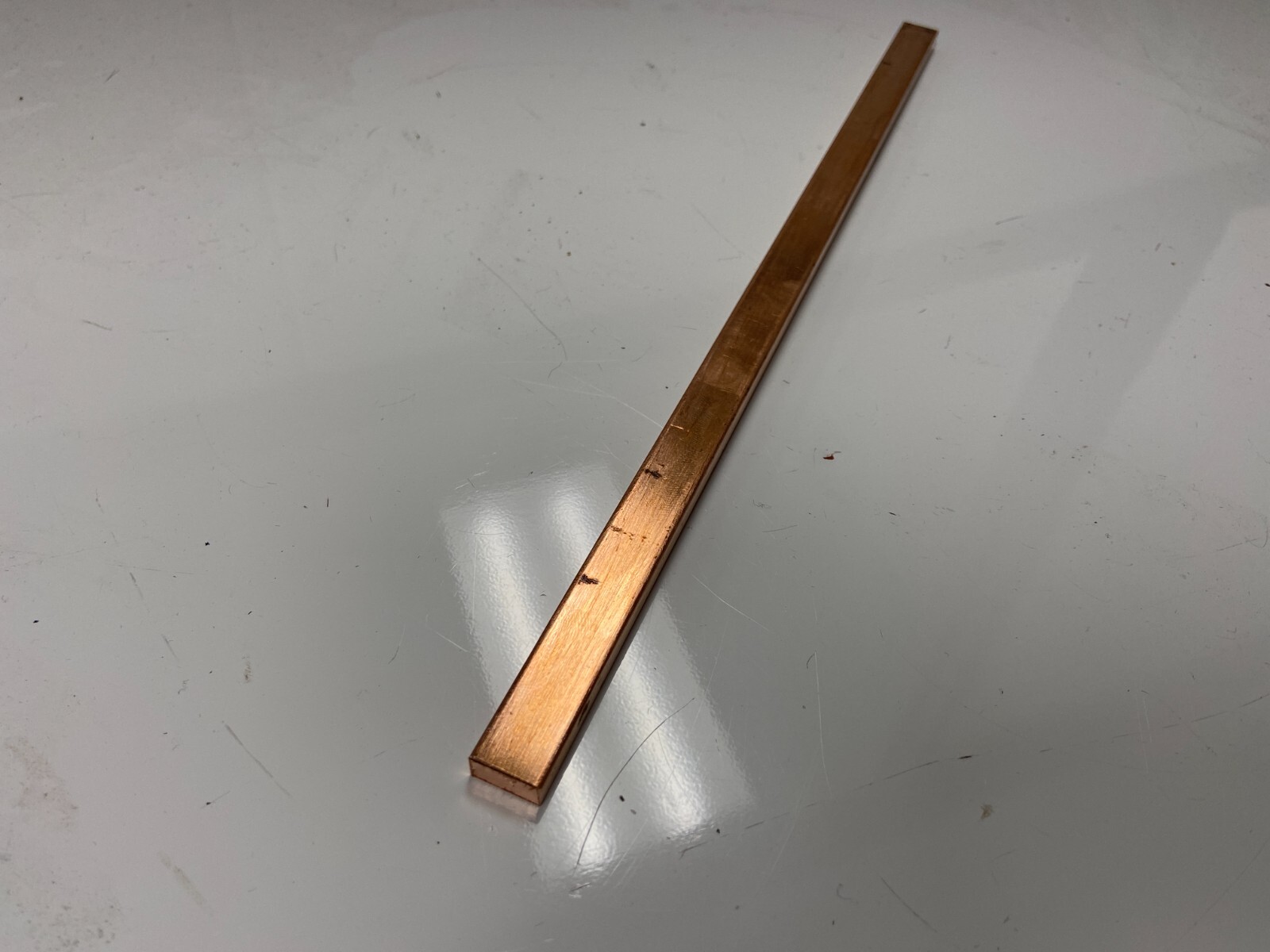 Copper 110 Flat Bar 1/4″ x 1/2″ x 12″-Long — .25″ x .50″ Copper Bus Bar